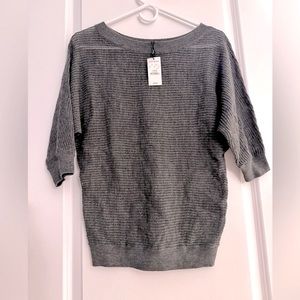 Express Women's Gray Mesh Sweater (XS)